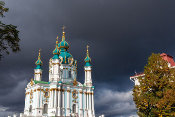 Saint Andrew's Church Andriyivskyy Descent in Kiev