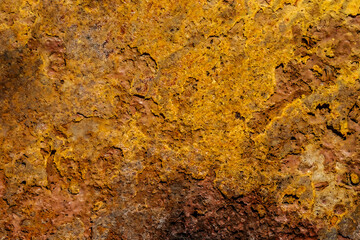 rusted metal surface background. texture of orange iron surface