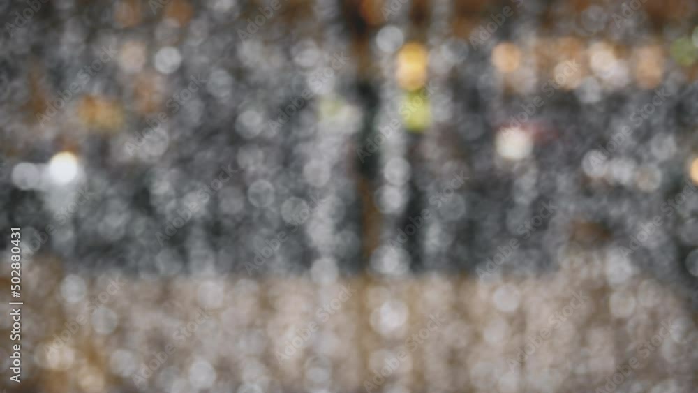 Poster abstract loop motion shining white dust bokeh particles. blinking glittering particles bokeh loop ef