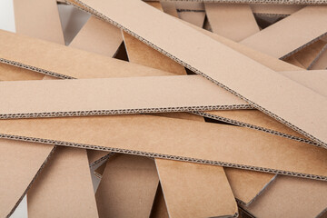 A stack of cardboard forms made of corrugated cardboard