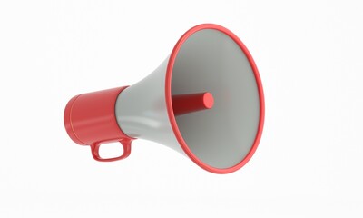 megaphone isolated on white