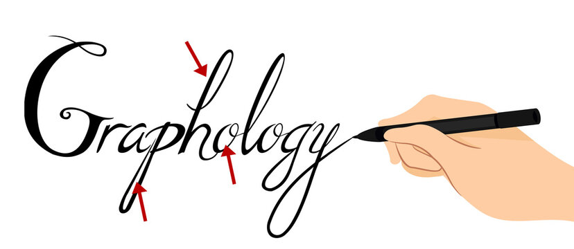 Hand Graphology Write Pen Illustration
