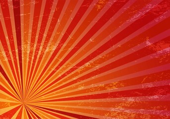 Abstract retro colorful starburst background