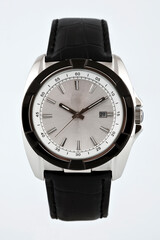 Wristwatch isolated on white background.