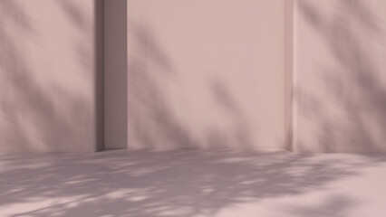 Empty room with Wall Background. 3D illustration, 3D rendering	
