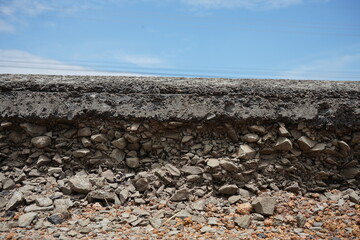 blurry road construction layer SOIL AGGREGATE SUBBASE