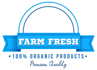 Logo design with words farm fresh