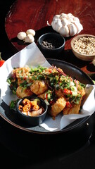 Crispy Tofu With Sambal Matah