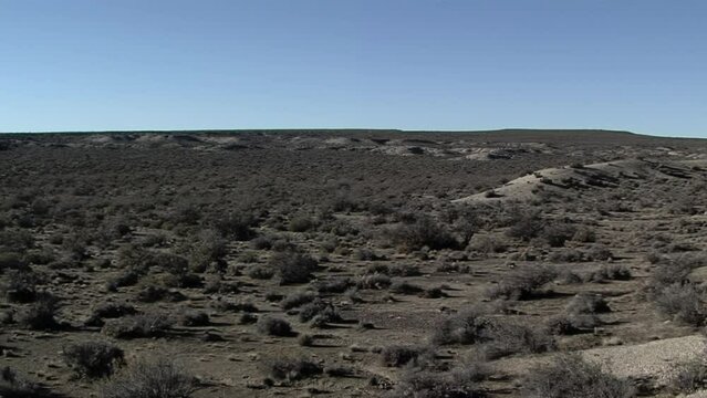 "Bardas" (Cliffs) near Gaiman, in the Arid Argentine Patagonia, Chubut Province, Argentina.