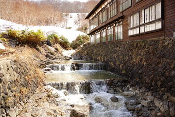 Obraz premium 日本 青森県 酸ヶ湯 温泉