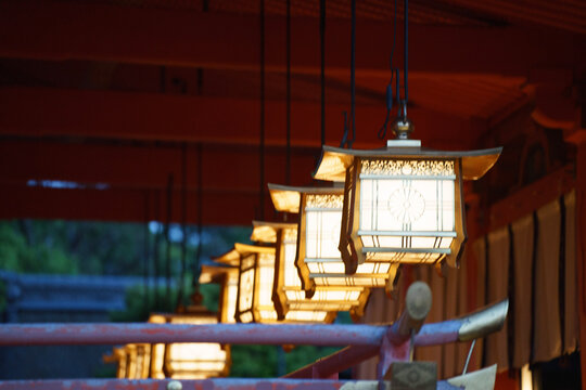 lantern in the night