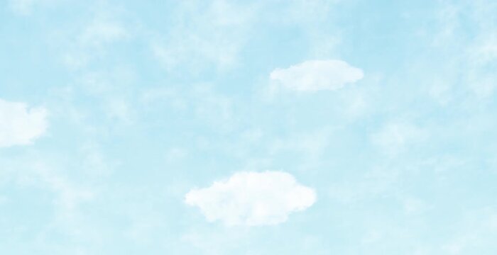 空。流れる雲。ループ動画（007）