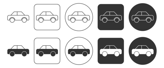 Car icon. Automobile symbol. Sign auto vector.