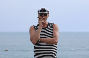 portrait of an old sea captain