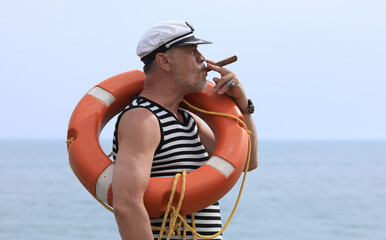 portrait of an old sea captain
