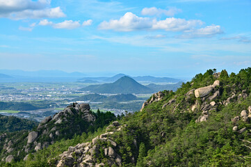 湖南アルプスと三上山