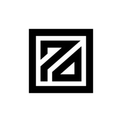 Letter PO or OP logo design element