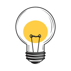 light bulb led icon