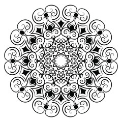 Mandala design for coloring books. vintage mandala Decorative round ornaments. Islamic backgrounds Vintage decorative elements Oriental pattern. mandala Decorative background vector illustration.
