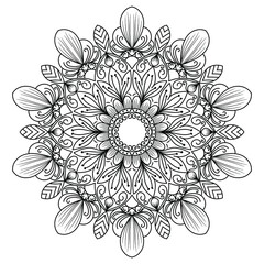 Mandala design for coloring books. vintage mandala Decorative round ornaments. Islamic backgrounds Vintage decorative elements Oriental pattern. mandala Decorative background vector illustration.
