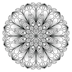 Mandala design for coloring books. vintage mandala Decorative round ornaments. Islamic backgrounds Vintage decorative elements Oriental pattern. mandala Decorative background vector illustration.
