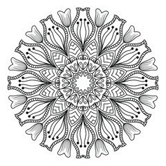 Mandala design for coloring books. vintage mandala Decorative round ornaments. Islamic backgrounds Vintage decorative elements Oriental pattern. mandala Decorative background vector illustration.
