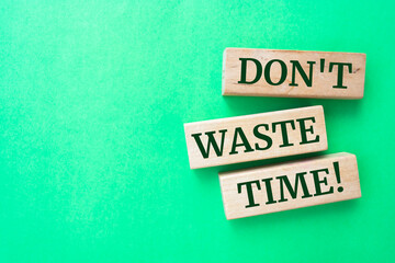 Don't waste time on wooden blocks. Personal career concept.