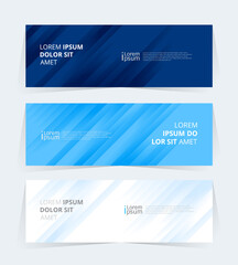 Fototapeta premium Geometric banner design with Vector presentation template.