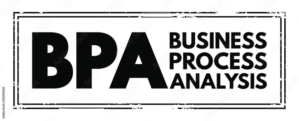 Aufkleber bpa business process analysis - methodology to understand the health of different operations within 