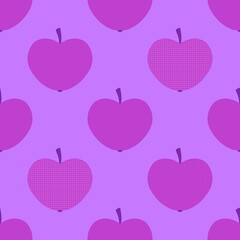 Autumn seamless apples pattern for fabrics and textiles and packaging 