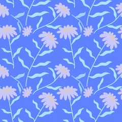 Floral seamless flower pattern for fabrics and textiles and packaging and gifts and cards and linens and kids