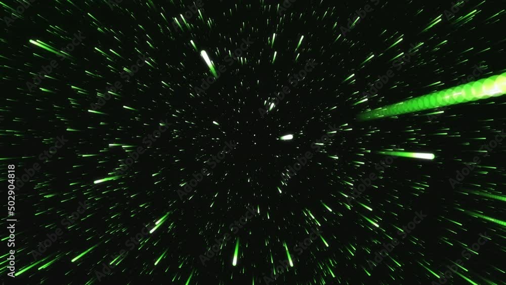 Poster flying through stars and nebula in outer space. motion. galaxy exploration through outer space towar