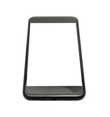 empty mobile phone isolated on white background