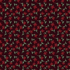 Floral seamless flower pattern for fabrics and textiles and packaging and gifts and cards and linens and kids