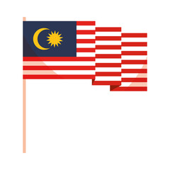 waving flag of malaysia