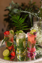 mojito cocktail on the table