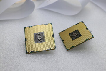 desktop computer processor, new generation cpu close-up