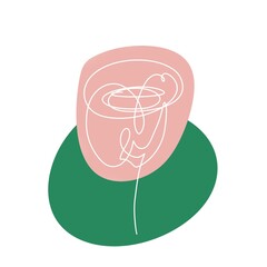 stain and leaf. botany. design of posters banners, printed materials. design element