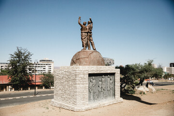 Denkmal Alte Feste in Windhoek - obrazy, fototapety, plakaty