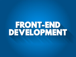 Front-end development is the development of the graphical user interface of a website, so that users can view and interact with that website, text concept background