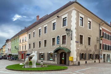 Foto op Plexiglas Street in Sankt Veit an der Glan, Austria © borisb17