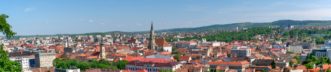 Fototapeta na wymiar Vue panoramique de CLuj Napoca Roumanie