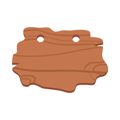 empty signboard of wooden