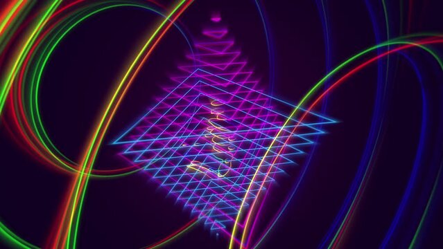 looped 3d animation integration of awareness of the shining energy object of the sacred geometry of merkabah