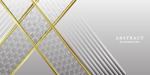 Luxury white gold background vector