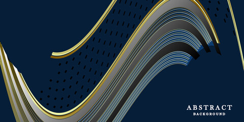 Abstract blue gold background