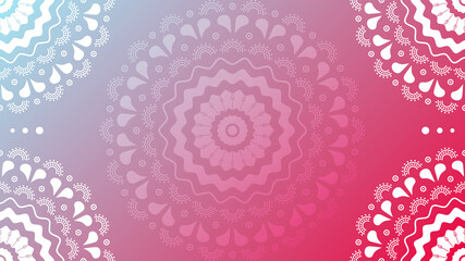 Ornamental mandala ornament background with place for text.