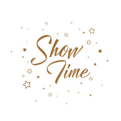 Show time with creatif font design.