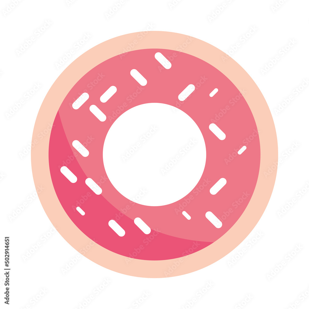 Wall mural sweet donut icon