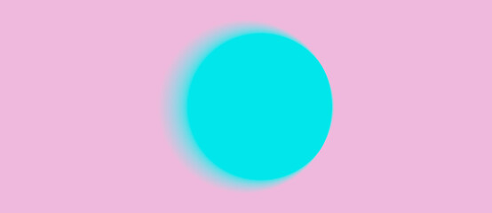 pink and turquoise circle background with space for text, web banner concept